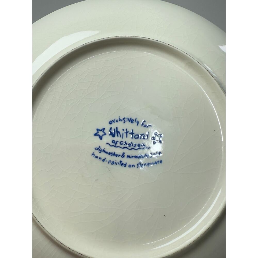 Vintage Happy Bunnies Hop Child's China Plate Mug Bowl Set Whittard of Chelsea - Picture 3 of 7